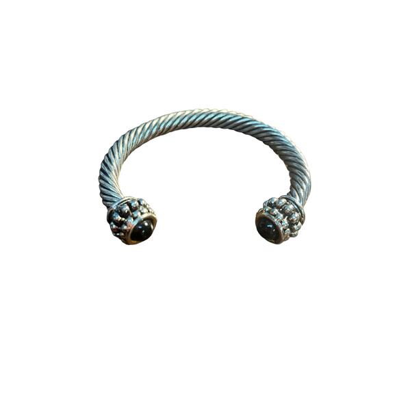 Cable bracelet, Preowned, With Black Onyx 5 mm - Picture 1 of 6